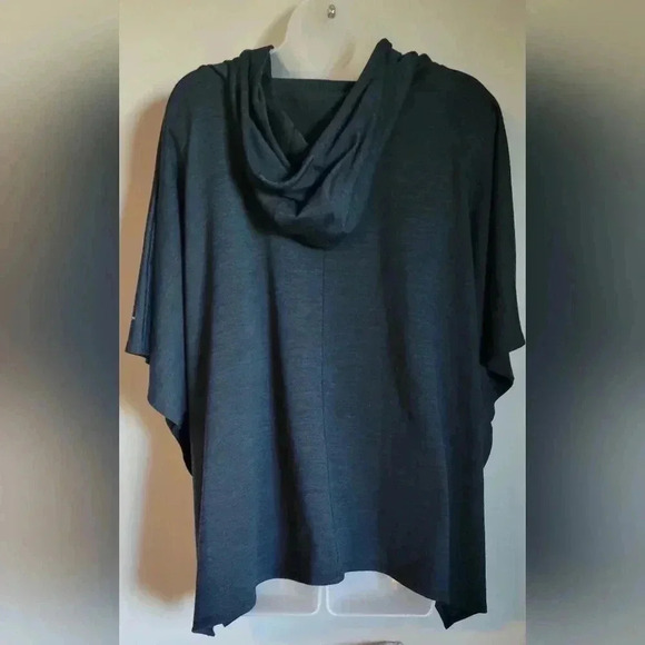 GAP Fit Hooded Oversize Poncho, navy blue, size small - Picture 12 of 13